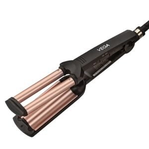 vega i wave hair waver for women with ceramic coated barrel, soft & deep wave hair curls, black, (vhwr 01)